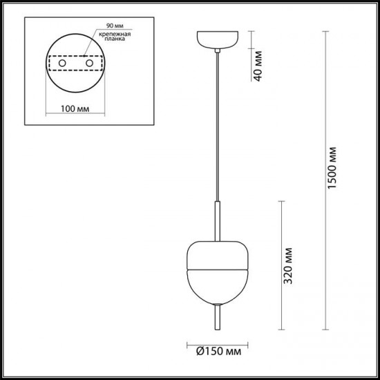 Подвесной светодиодный светильник Odeon Light Pamfa 4622/12L