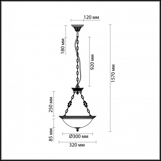 Подвесной светильник Odeon Light Maipa 2587/3