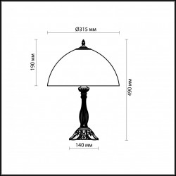 Настольная лампа Odeon Light Traube 2267/1T